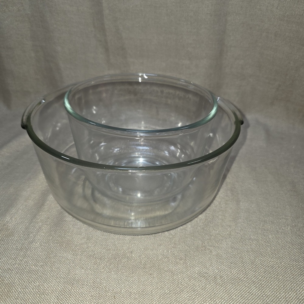 Sunbeam 6.5" and 9" Glass MIXING BOWLS for Sunbeam Mixmaster Stand Mixer Vintage